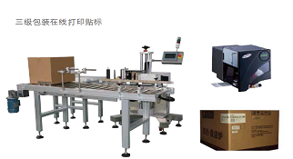 三级包装在线打印贴标