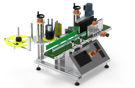 桌面式圆瓶贴标机