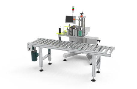 侧面在线打印不干胶贴标机