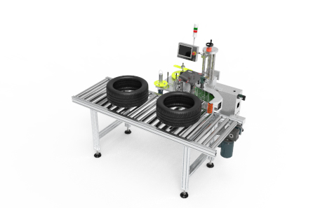 轮胎打印贴标机