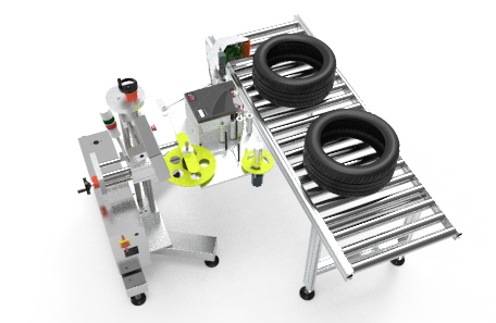 轮胎打印贴标机