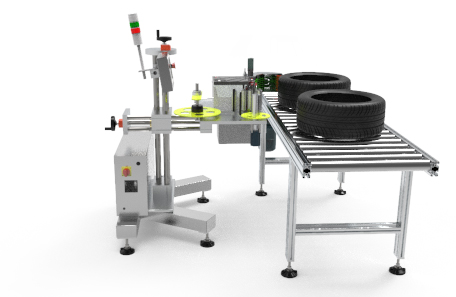 轮胎打印贴标机