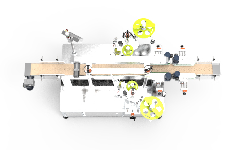 圆瓶双面不干胶贴标机