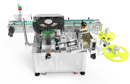 高速回转式西林瓶不干胶贴标机