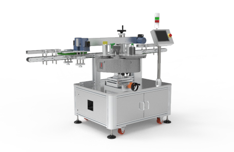 纸盒平面转角不干胶贴标机