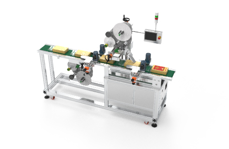 纸箱上下面不干胶贴标机