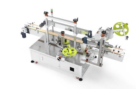 瓶子平面双侧面不干胶贴标机