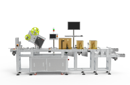 未定型盒分页不干胶贴标机