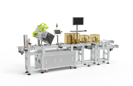 未定型盒分页不干胶贴标机