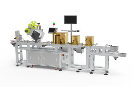 未定型盒分页不干胶贴标机