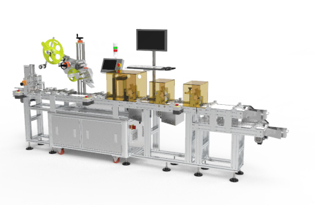 包装袋分页贴标机