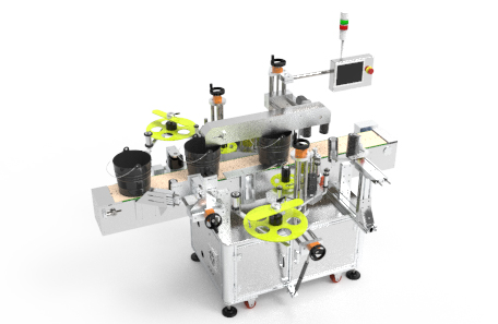 润滑油桶贴标机